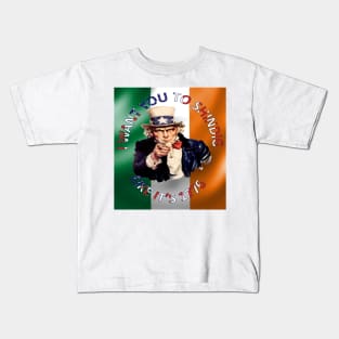 Irish American Uncle Sam Celebration Shindig Kids T-Shirt